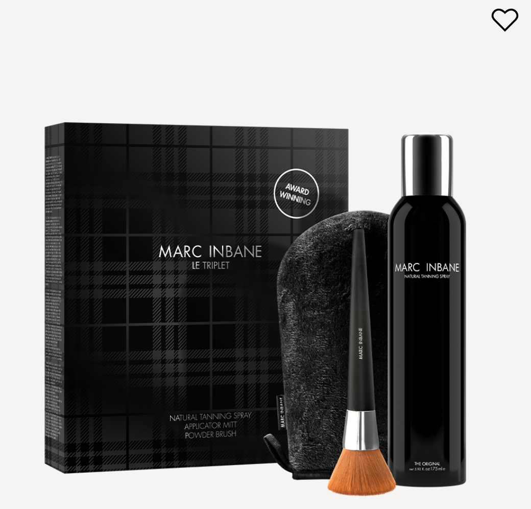 Le Triplet Black - Natural Tanning Spray + Glove + Powder Brush